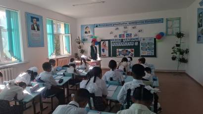 02.09.2025ж "Менің отаным-Қазақстан" тақырыбында жалпы мектеп сыныптары арасында "Біріңғай сынып сағаты" ұйымдастырылып өткізілді. 