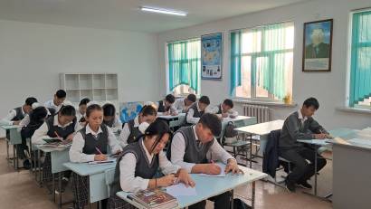 24.11.2025ж.  2025 жылдың 20-24 қарашасында (Дүниежүзілік балалар күніне орай) 7-11сынып оқушылары үшін «Заң мен тәртіп – бейбітшілік пен әділдікке бастайтын жол» тақырыбында мазмұндама жазу жұмысын жалғастырып ұйымдастырды.