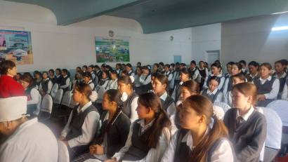 05.02.2026ж. «Адал азамат. Біртұтас тәрбие» бағдарламасы аясында 6–11 сынып оқушыларына арналған қыздар жиналысы өткізілді.