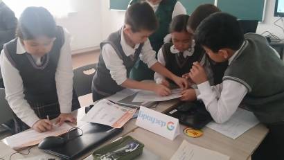 06.02.2026ж. Ахметова Гүлзамира 4 "Б" сыныбына "Презентацияға арналған ақпарат" тақырыбында кезекті ашық сабағын өткізді.